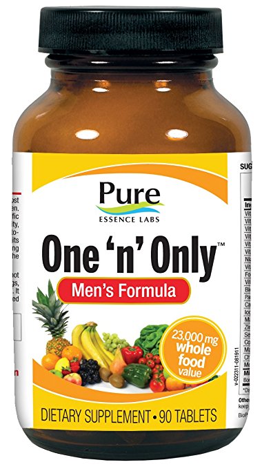 Pure Essence Labs One 'n' Only Men's Formula - Power Packed Once Daily Multiple For Men - 90 Tablets
