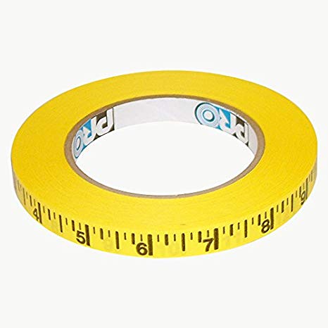 Pro Tapes PRO-MEASUREMENT/SIMP0550 Pro-Measurement Ruler Tape: 1/2" x 50 yd, Yellow/black