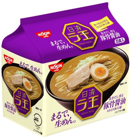Nissin - Raoh Japanese Instant Ramen Pork Bone Soy Soup Noodles (For 5 Servings)