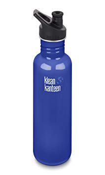 Klean Kanteen Classic Single Wall Stainless Steel Bottle With Leak Resistant Sport Cap 3.0