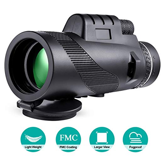 Monocular Telescope 10x42 Portable High Power Monocular for Kids Adults, Concert,Camping,Hunting,Hiking,Wildlife