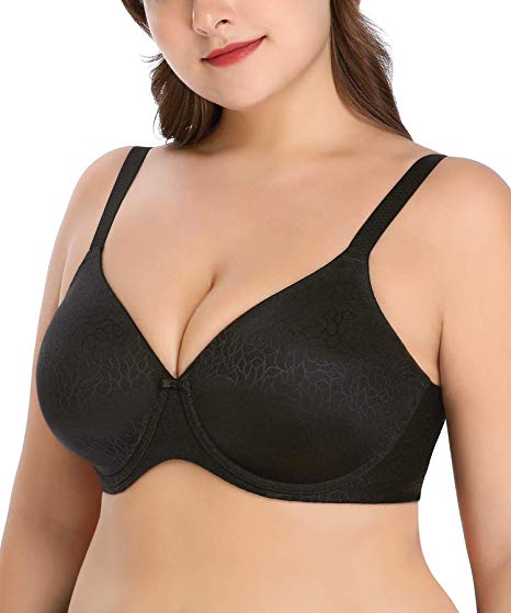 WingsLove Women's Minimizer Bra Full Coverage Underwire Plus Size Everyday Bra