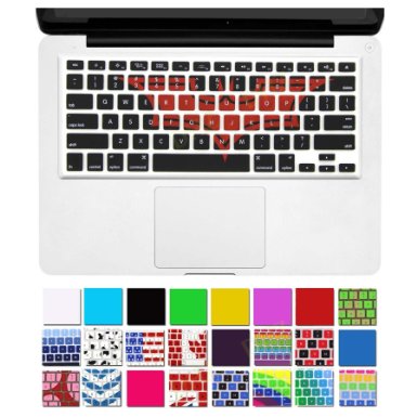 DHZ Ultra Thin Durable Keyboard Silicone Skin Cover for MacBook Pro 13 / 15 / 17-Inch (with or without Retina Display) iMac and MacBook Air 13-Inch (Batman Graffiti)