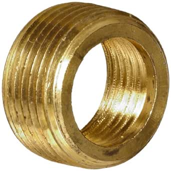 Anderson Metals - 06140-1208 Brass Pipe Fitting, Face Bushing, 3/4" Male Pipe x 1/2" Female Pipe