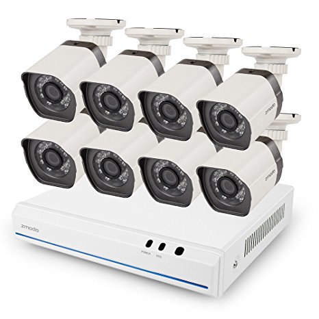 Zmodo SPoE Security System -- 8 Channel NVR & 8 x 720p IP Cameras and 1TB Hard Drive