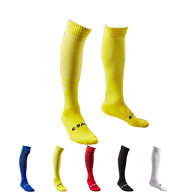 5 Pair Long Athletic Football Soccer Socks Sport Tube Socks