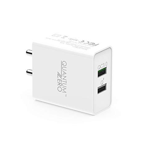 QuantumZERO WalMATE Quick Charge QC3.0 Wall Charger Adapter (2 Ports)