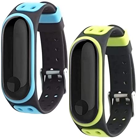 T-BLUER Compatible with Xiaomi Mi Band 5 Band,Silicone Colorful Replacement Strap Wristband for Xiaomi Miband 5 with Clasps Fitness Band Suitable to, No Tracker Included
