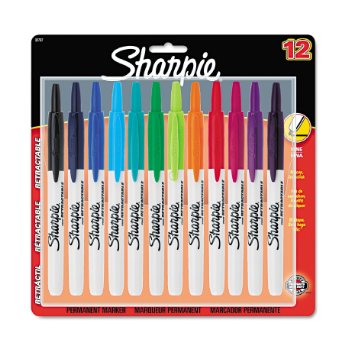 MARKER,SHARPIE,RT,FINE,12PK