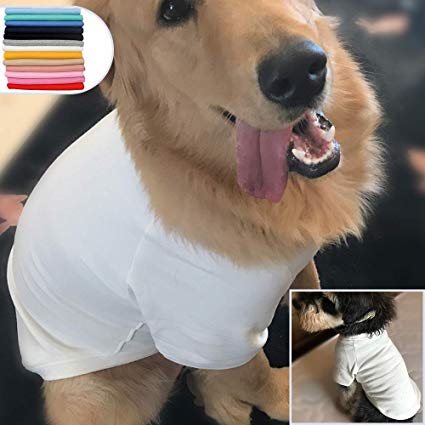 Lovelonglong 2019 Dog Pullover Sweatshirt Autumn Winter Cold Weather Dog T-Shirts for Small Medium Large Size Dogs 100% Cotton Made