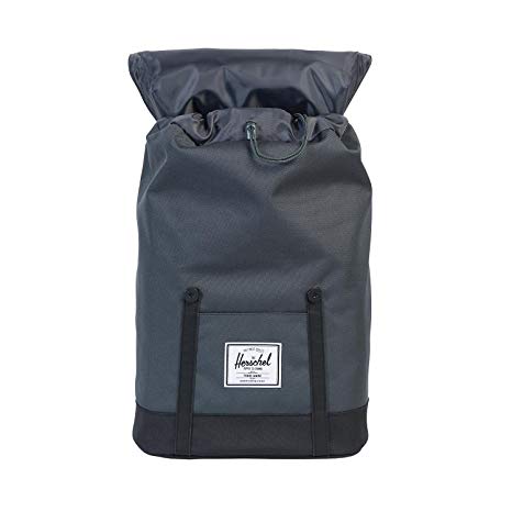 Herschel Supply Co. Retreat Backpack, Dark Shadow/Black/Black Synthetic Leather