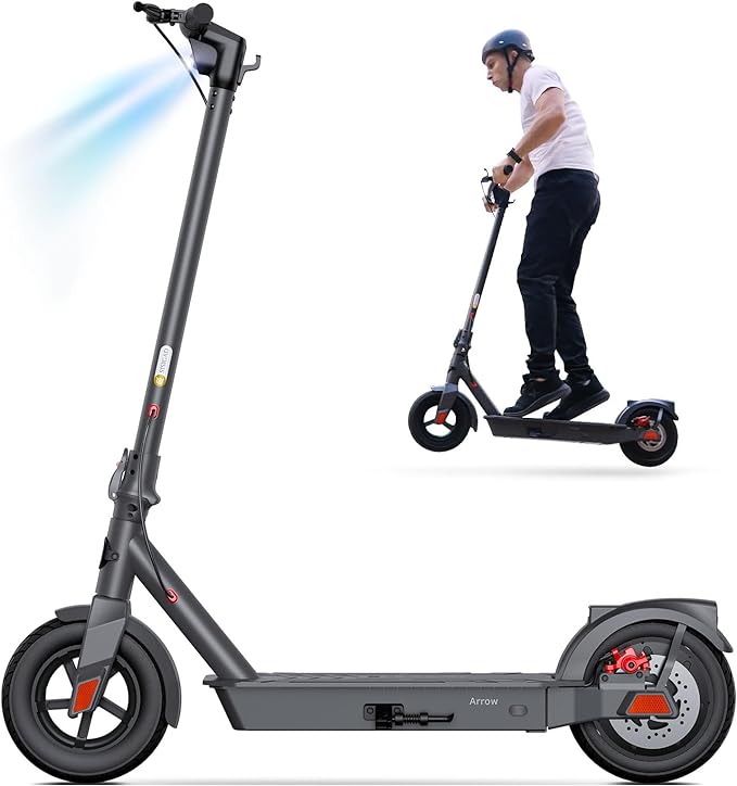 SISIGAD Electric Scooter Adults Peak 500W, 3 Gears,15/20/30 Miles Long Range Scooter Electric for Adults, 8.5"/10" Solid Tires,19 MPH Fast Max Speed Commuting E-Scooter with Double Braking System