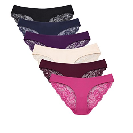 Taylover Womens Sexy Lace Panties Underwear Briefs Panties Lingerie Pack Lace Panties