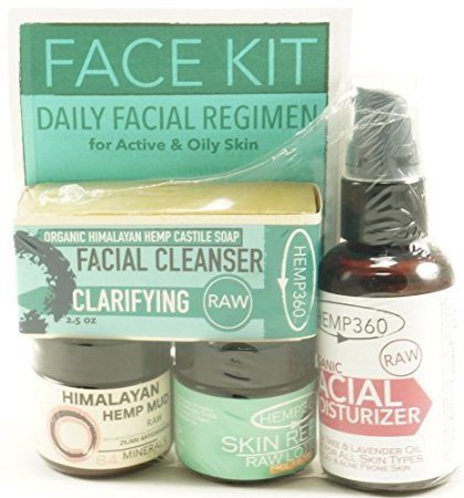 Organic Raw Face Kit - Daily Facial Treatment & Acne Care