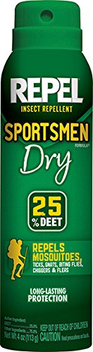 REPEL Sportsmen Dry Aerosol Spray, 4-Ounce