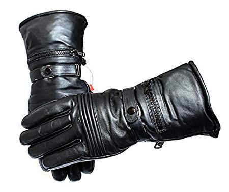 Motorcycle Leather Winter Gloves All Sizes Heavy Duty Cow Hide Fully Lined New-L