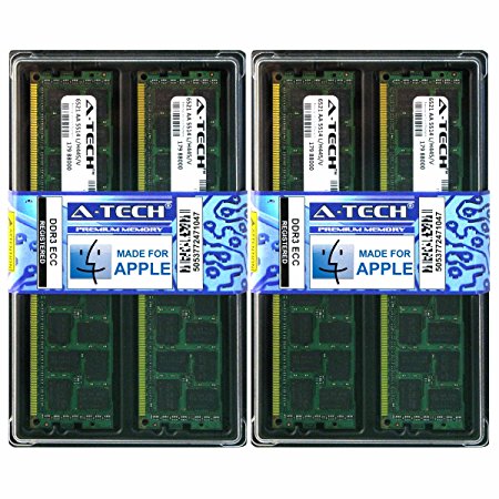 A-Tech For Apple 16GB Kit 4x 4GB PC3-10600 1333Mhz Mac Pro MacPro5,1 Mid 2012 Mid 2010 Mac Pro A1289 MD771LL/A A1289 Memory RAM