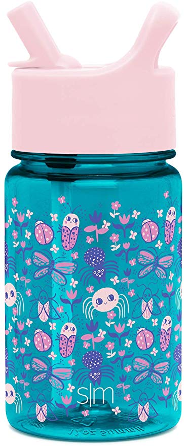 Simple Modern 12 Ounce Summit Kids Tritan Water Bottle with Straw Lid Sippy Cup - Dishwasher Safe Tumbler Travel Mug -