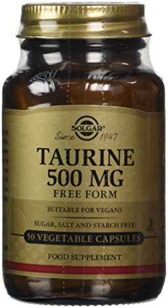 Solgar 500 mg Taurine Vegetable Capsules - Pack of 50