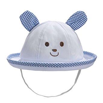 Eriso Baby Girls Toddler Bear Bucket Hat Sun Protection