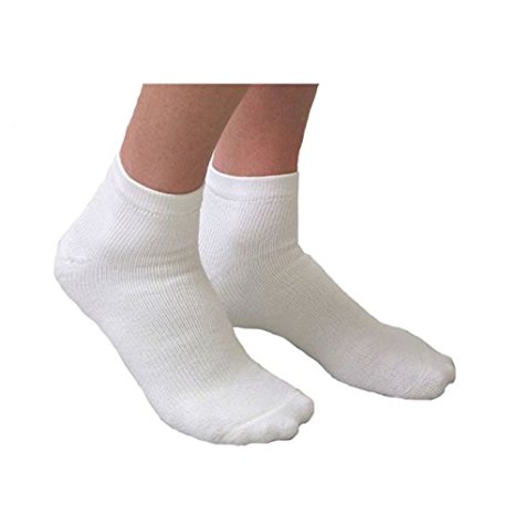 AW Style 140 Coolmax Anklet Socks - 20-30 mmHg White Medium 140-M-WHITE