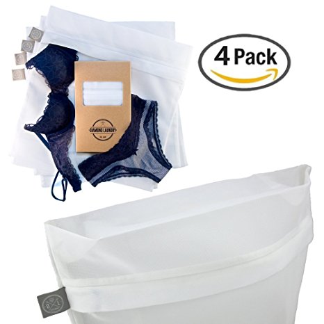 Lingerie Bags for Laundry and Delicates, Laundry Bags Come in Box of 4