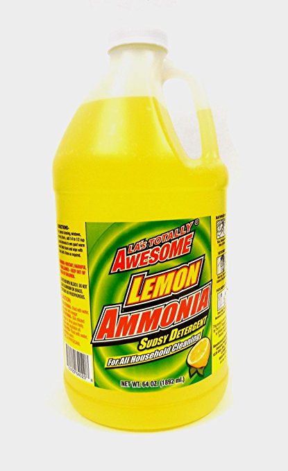 La's Totally Awesome Ammonia Lemon All Purpose Concentrated Cleaner Degreaser Spot Remover 64 oz refills - 1 bottle