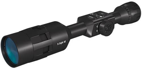 ATN X-Sight 4K Pro Smart Day/Night Rifle Scope - Ultra HD 4K technology with Superb Optics, 120fps Video, 18  hrs Battery, Ballistic Calculator, Rangefinder, WiFi, E-Compass, Barometer, IOS & Android Apps (Renewed)