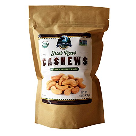 Wilderness Family Naturals Just Raw Nuts (Raw Cashews) 1 Pound