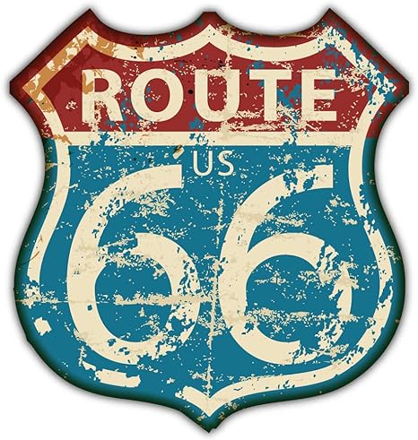 Route 66 Road Vintage USA Emblem Car Bumper Sticker Decal