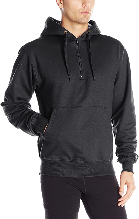 Champion Men's Heavy Weight Quarter-Zip Fleece Hoodie