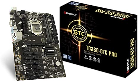 Biostar TB360-BTC PRO Core i7/i5/i3 (Intel 8th and 9th Gen) LGA1151 Intel B360 DDR4 12 GPU Mining Motherboard