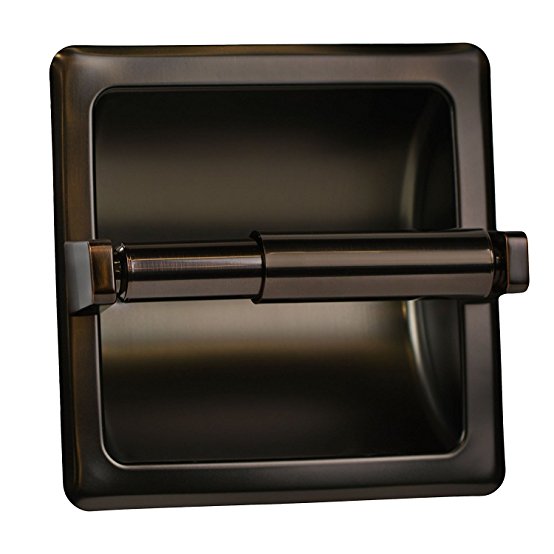Classic Oil Rubbed Bronze Recessed Toilet Paper Tissue Holder