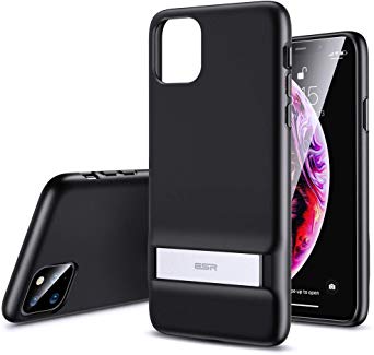 ESR Metal Kickstand Designed for iPhone 11 Pro Case, [Vertical and Horizontal Stand] [Reinforced Drop Protection] Flexible TPU Soft Back for iPhone 11 Pro (2019 Release), Black