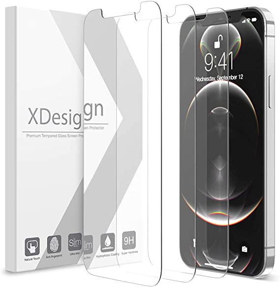 XDesign 3 Pack Screen Protector for iPhone 12 Pro Max 6.7-inch, Compatible with iPhone 12 pro max Screen Protector Tempered Glass Film with HD Clarity/Touch Accurate/Impact Absorb (2020)