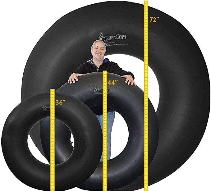 Bradley Heavy Duty Rubber Snow Tube | River Tube, Sledding Float | Pool Closing Inner Tube | Truck Inner Tubes