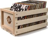 Crosley AC1004A-NA Record Storage Crate Holds up to 75 Albums Natural