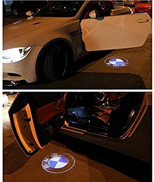 Excellent 4x Wireless Projector Car Logo Shadow Door Welcome Step LED Lights (For BMW)