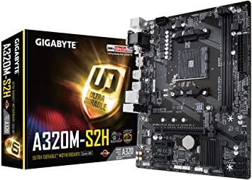 Gigabyte GA-A320M-S2H AMD Ryzen AM4 / MicroATX / 2xDDR4/ HDMI/Realtek ALC887/ 3xPCIe/ USB3.1 Gen 1/ LAN/Motherboard