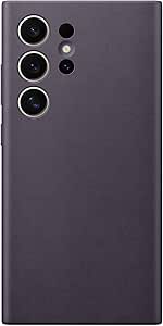 Samsung Galaxy Official S24 Ultra Vegan Leather Case, Dark Violet