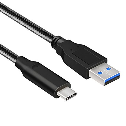 Inateck USB 3.1 Cable USB-A Male to USB-C 3.1 Gen2 Nylon Braided Cable for Nintendo Switch,LG G5/G6, Nexus 5X/6P, Samsung Galaxy S8, HUAWEI P9, New MacBook Pro, Pixel and More, 100CM/3.3 ft(CA1002)
