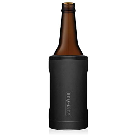 BrüMate Hopsulator BOTT'L Double-walled Stainless Steel Insulated Bottle Cooler for 12 Oz Bottles (Matte Black)