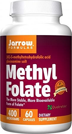 Jarrow Formulas Methyl Folate 5-MTHF 60 Capsules Pack of 2