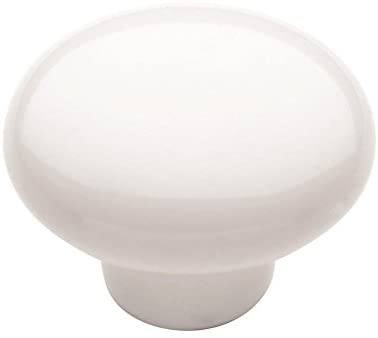 Amerock BP1920W Allison Value 1-1/4 in (32 mm) Diameter White Cabinet Knob