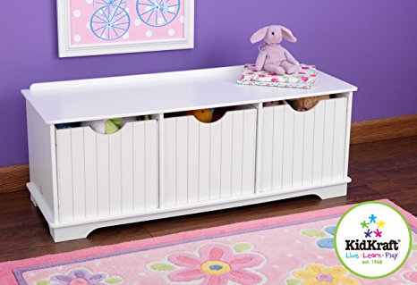 KidKraft Nantucket Storage Bench - White