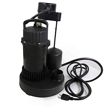 Everflow SPHP13 Heavy Duty Sumbersible Sump Pump 1/3 HP With Float Switch