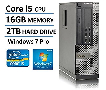 Dell Optiplex 7010 Business Desktop Computer (Intel Quad Core i5 3570 3.4GHz, 16GB RAM, 2TB HDD, USB 3.0, DVDRW, Windows 7 Professional) (Certified Refurbished)