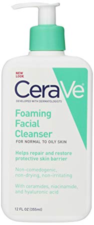 CeraVe Foaming Facial Cleanser, 12 Ounce