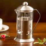 Ovente FSC12S Series Stainless Steel French Coffee Press 12 oz Stainless Steel