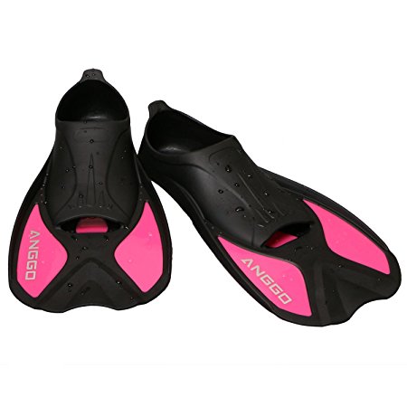 ANGGO Short Dive Fins for Swimming and Snorkeling